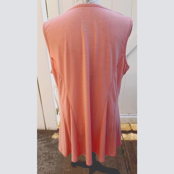 🔥HOT Style! 🔥Just Be Rose Pink Crisscross Sleeveless Top 2XL - Picture 2 of 4